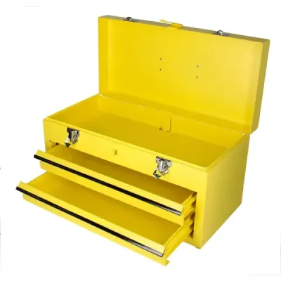 Caja De Herramientas Metálica 47 Cm Con 2 Gavetas Surtek