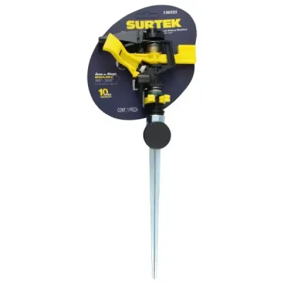 Aspersor De Riego Regulable Por Pulsos 2 Vías 360° Surtek