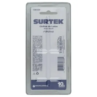 Boquilla Manguera De Riego 4' Recto Chorro Ajustable Surtek