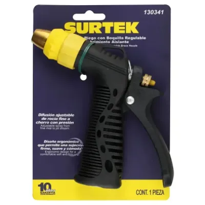 Pistola De Riego Regulable Manguera De Jardín Pvc Surtek