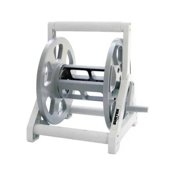 Porta Mangueras Piso Carrete 1/2' 5/8' 60m Surtek Compacto (130360)