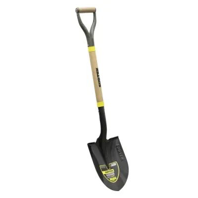 Pala Redonda Mango De Madera 76 Cm Surtek Puño Metálico