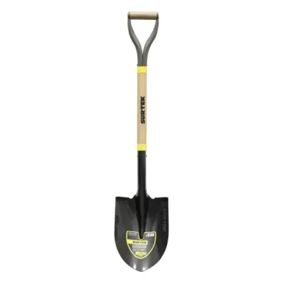 Pala Redonda Mango De Madera 76 Cm Surtek Puño Metálico