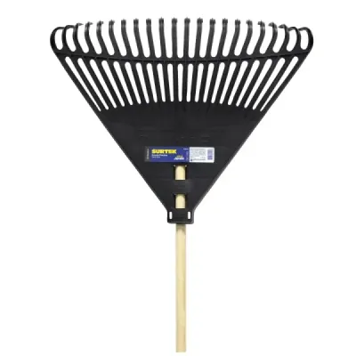 Rastrillo Escoba Plástica 55 Cm 22 Dientes Negra Surtek