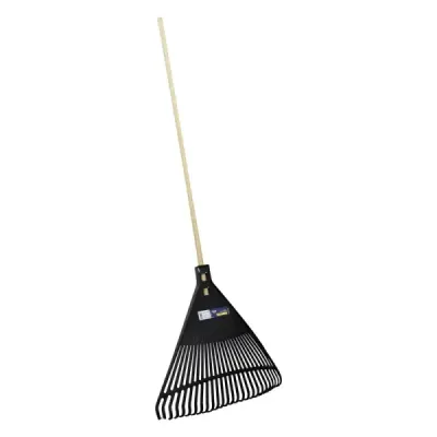 Rastrillo Escoba Plástica 61 Cm 26 Dientes Negra Surtek
