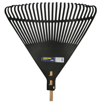 Rastrillo Escoba Plástica 61 Cm 26 Dientes Negra Surtek