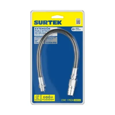 Extensión Flexible Para Inyector De Grasa 12' Surtek