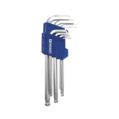 Juego De 7 Llaves Allen Largas Toolcraft 2.5 Mm Hasta 10 Mm