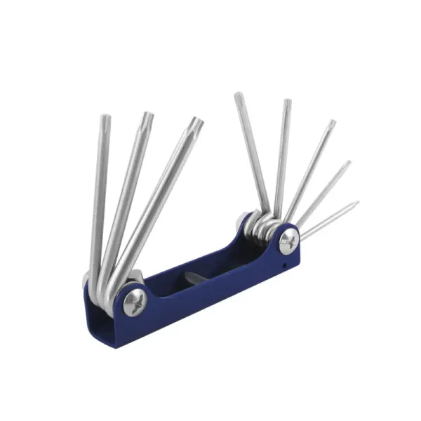 Juego De 8 Llaves Torx Abatible Toolcraft Desde T9 Hasta T40 (TC4382)