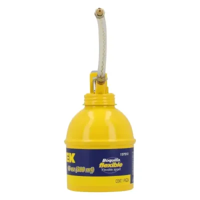 Aceitera Flexible 296 Ml 10 Oz Metálica Surtek Con Bomba
