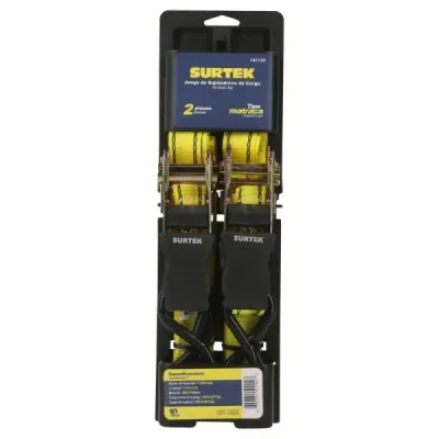 Set 2 Sujetadores Eslingas Tipo Matraca 4.5 M 227 Kg Surtek