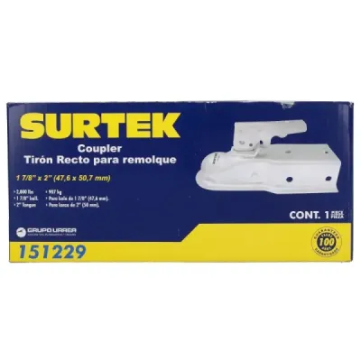 Acople Para Remolque 1-7/8' Galvanizado 907 Kg Surtek