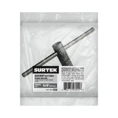 Sockets De Tubo Para Bujía 5/8' A 4' Pavonada Surtek