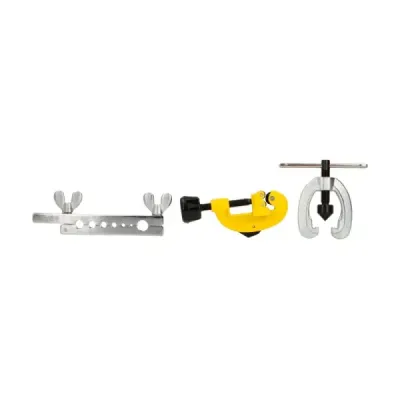 Set Avellanador Prensa Cortatubo Para Cobre Surtek 3 Piezas
