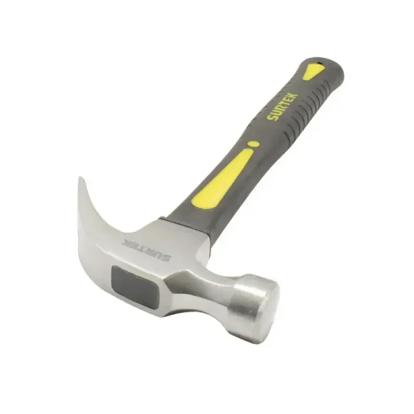 Martillo Uña Curva 16 Oz Mango Fibra De Vidrio 14' Surtek (416F)