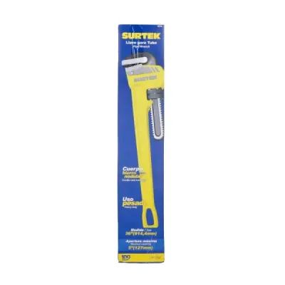 Llave Para Tubo 36' Capacidad 127 Mm Hierro Maleable Surtek
