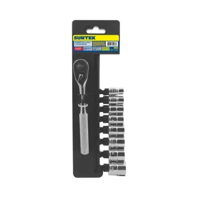 Juego 10 Copas Ratchet Y Extensión 1/2' En Pulgadas Surtek