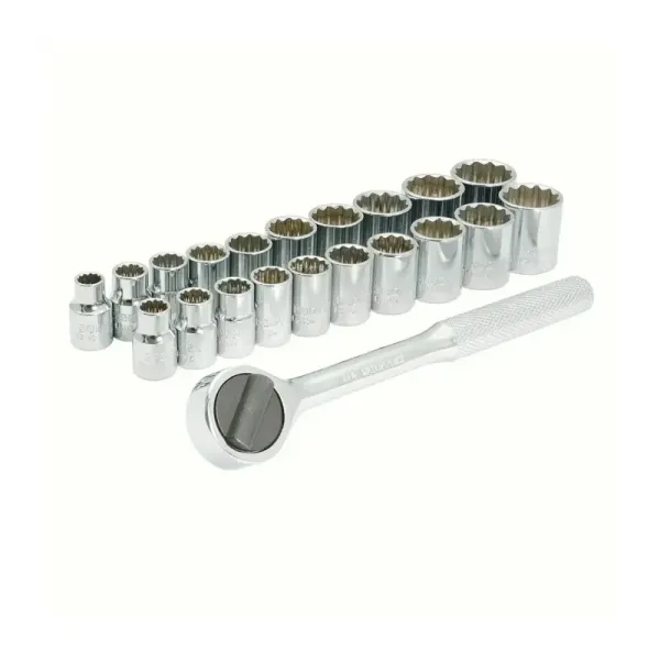 Juego 21 Copas Y Accesorios 3/8' Combinadas En Riel Surtek (A02C)