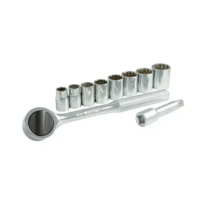 Juego 10 Copas Ratchet Y Extensión 3/8' En Pulgadas Surtek
