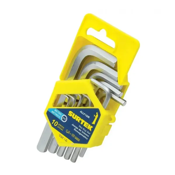 Juego 10 Llaves Bristol Tipo L Pulgada 1.5 Mm A 10 Mm Surtek (ALLF10M)