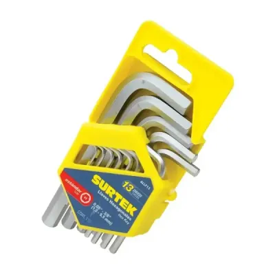 Juego 13 Llaves Bristol Tipo L Pulgada 1/16' A 3/8' Surtek