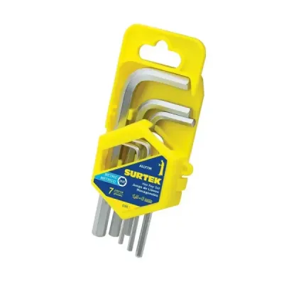 Juego 7 Llaves Bristol Tipo L Pulgada 1.5 Mm A 6 Mm Surtek