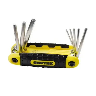 Juego 8 Llaves Bristol Tipo Navaja Métricas Surtek