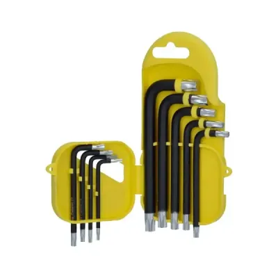 Juego 9 Llaves Bristol Tipo L Torx Cortas Y Larga Surtek