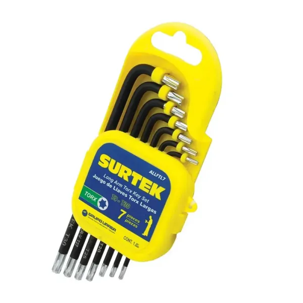 Juego 7 Llaves Bristol Tipo L Torx Cortas Y Larga Surtek (ALLFTL7)
