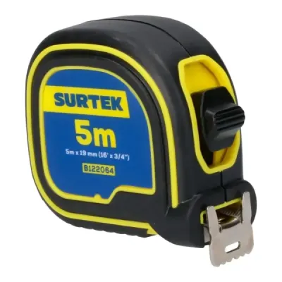 Flexómetro Cuerpo Soft Grip 5 M X 3/4' Surtek Doble Cara