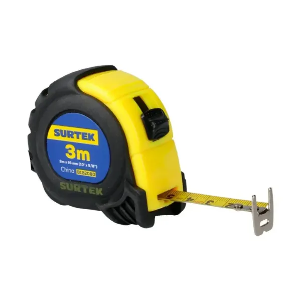 Flexómetro Cuerpo Anti-impacto 3 M X 5/8' Surtek Doble Cara (B122080)