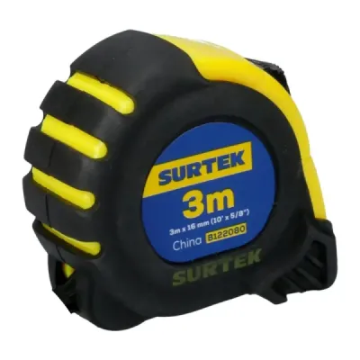 Flexómetro Cuerpo Anti-impacto 3 M X 5/8' Surtek Doble Cara