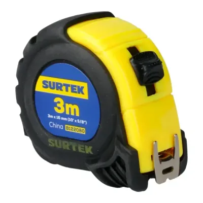 Flexómetro Cuerpo Anti-impacto 3 M X 5/8' Surtek Doble Cara