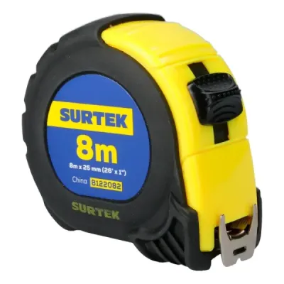Flexómetro Cuerpo Anti-impacto 8 M X 1' Surtek Doble Cara