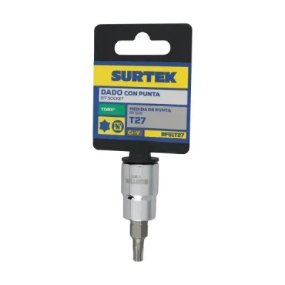 Copa Torx Corta T27 X 2' Profesional Surtek Cuadro 3/8'