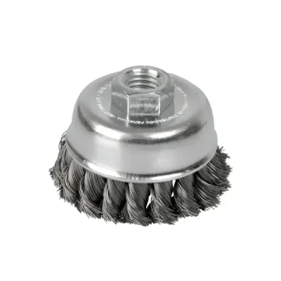 Grata Copa Trenzada 5' Rosca 14 Mm Surtek Alambre 0.50 Mm
