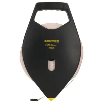 Cinta Métrica Fibra De Vidrio 100 M Tipo Cruceta Surtek