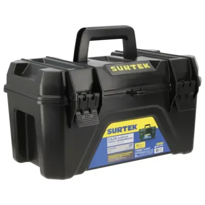 Caja De Herramientas Plástica 48 Cm Surtek Soporta 30 Kg