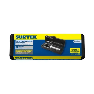 Juego Destornillador De Impacto Con Puntas Surtek 8 Piezas