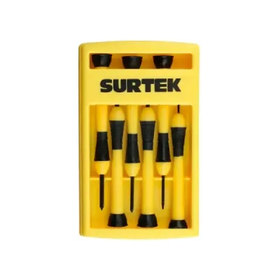 Set Destornilladores Precisión Combinados Surtek 6 Piezas