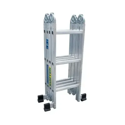 Escalera Multiposicion 150 Kg 12 Peldaños Surtek En Aluminio