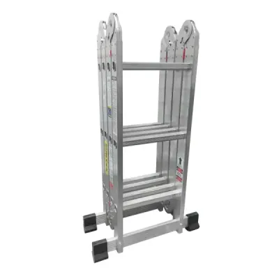 Escalera Multiposicion 150 Kg 12 Peldaños Surtek En Aluminio