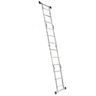 Escalera Multiposicion 150 Kg 12 Peldaños Surtek En Aluminio