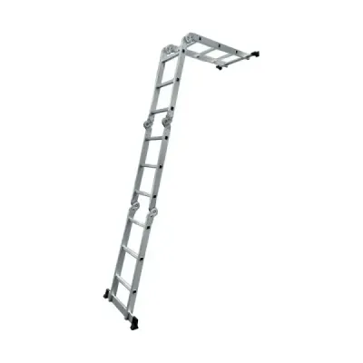 Escalera Multiposicion 150 Kg 12 Peldaños Surtek En Aluminio