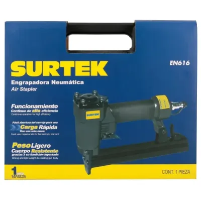 Grapadora Engrapadora Neumática 3/8' 4 Mm A 16 Mm Surtek