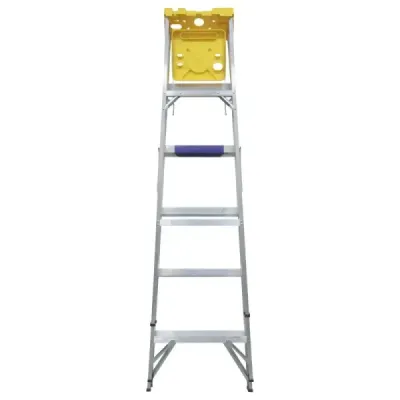 Escalera De Tijera 5 Peldaños Antideslizantes 90 Kg Surtek