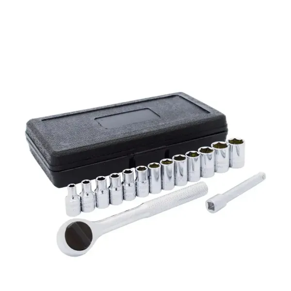 Juego 15 Copas Ratchet Y Extensión 1/4' Combinadas Surtek (F4400M)