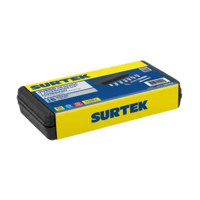 Juego 15 Copas Ratchet Y Extensión 1/4' Combinadas Surtek