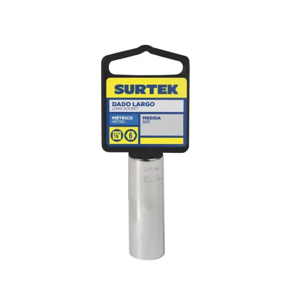 Copa Larga De 13 Mm X 2' 6 Puntas Surtek Cuadro De 1/4' (F4413HLM)