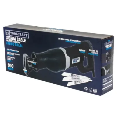 Sierra Sable De 900 W Uso Industrial Toolcraft Con Seguetas